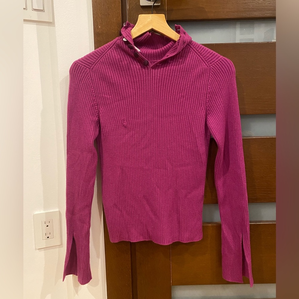 Vintage Chanel Magenta Cashmere Sweater